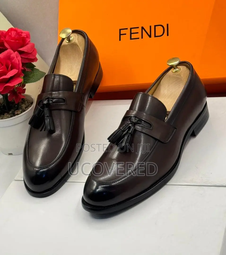 Fendi Quality Men’S Leather Executive Shoes