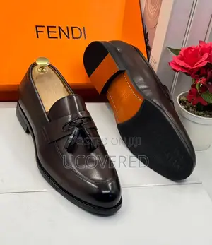 Fendi Quality Men’S Leather Executive Shoes