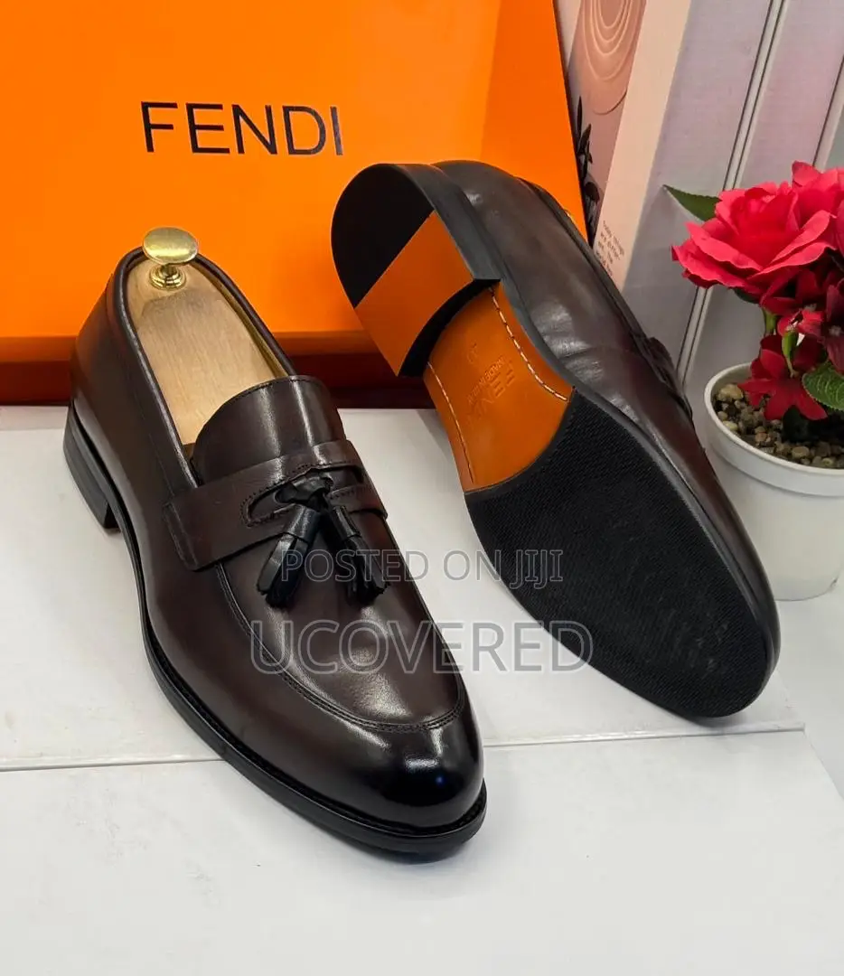 Fendi Quality Men’S Leather Executive Shoes