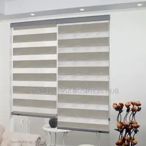 Room for Temptation Zebra Curtain Blinds 