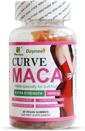Curve Maca Gummies, 3000mg, Butt and Hips Enlargement