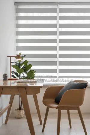 Serene Solutions Zebra Modern Window Curtain Blinds 
