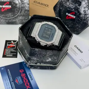 Iced-Out Digital Power – Custom Crystal Bezel G-Shock
