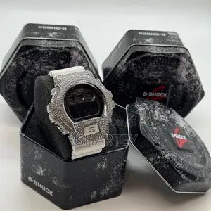 Gshock Digital Led Display Iced Bezel Luxury Sports Men’S Watch
