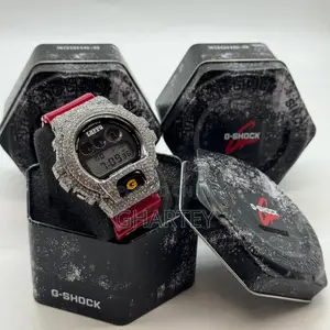 Gshock Unique Designed Iced Bezel Men’S Digital Watch. In Colors