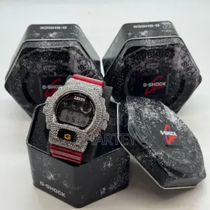 Gshock Unique Designed Iced Bezel Men’S Digital Watch. In Colors
