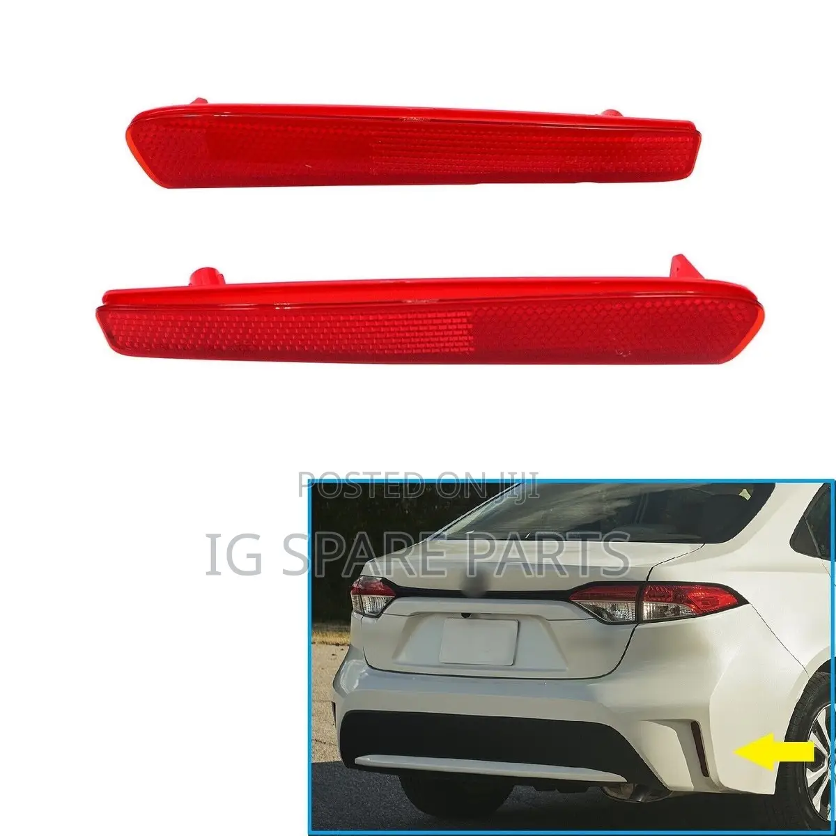 Toyota Corolla 2019-2021 Rear Bumper Reflector