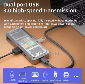 Piva G71 7 in 1 Aluminum Alloy Office Docking Station Smart Screen