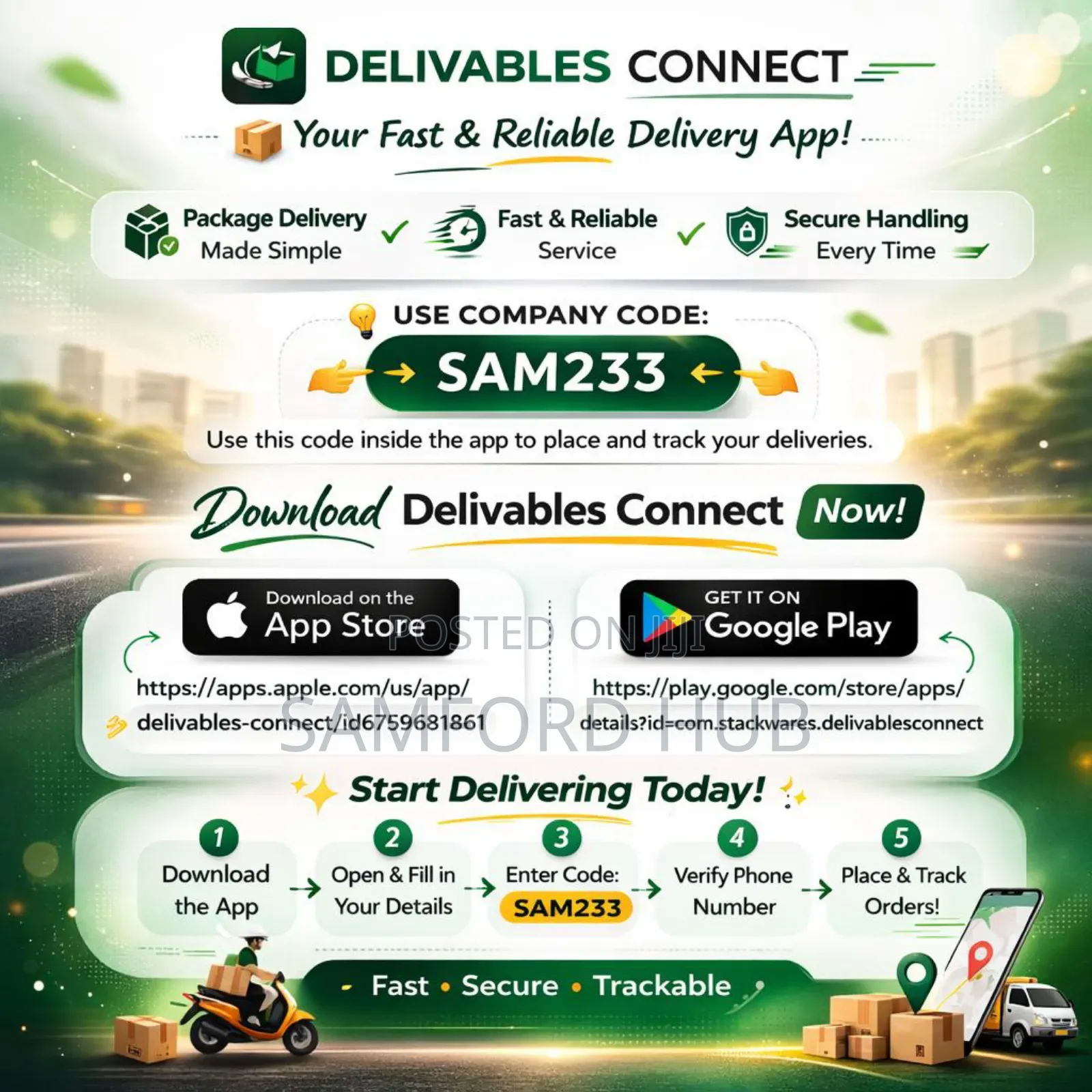 Samford Deliveries