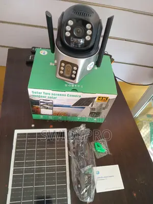 Solar Powered Dual Lens CCTV Camera V380 Pro Wifi/4g Sim