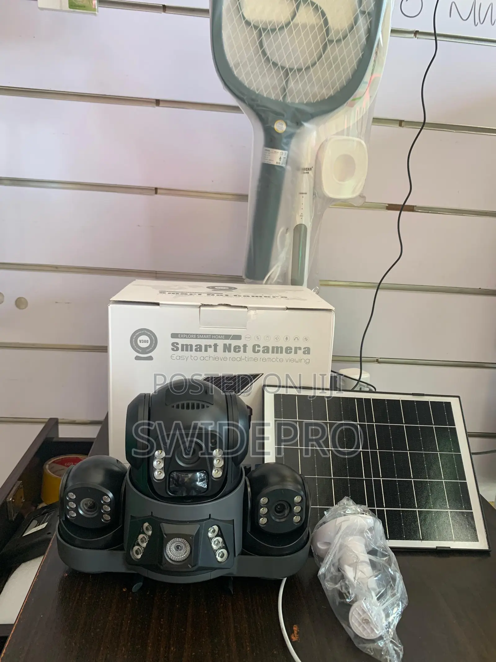Tripple Lens V380 Pro Smartnet Solar Powered Camera 3lens Sim 4g CCTV