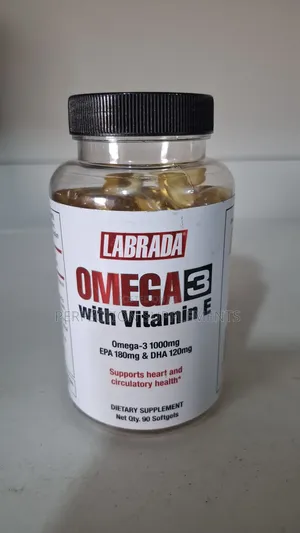 Labrada, Omega 3 With Vitamin E, 90 Softgels