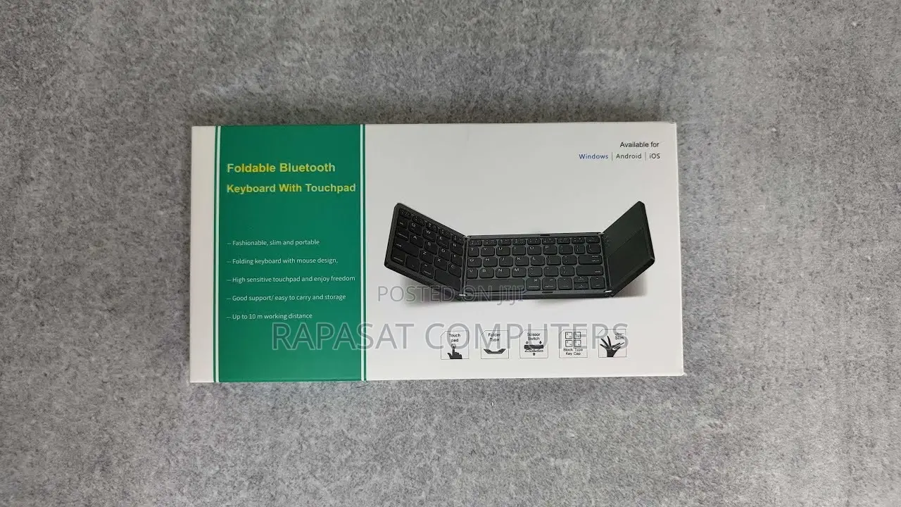 Foldable Bluetooth Keyboard With Touchpad