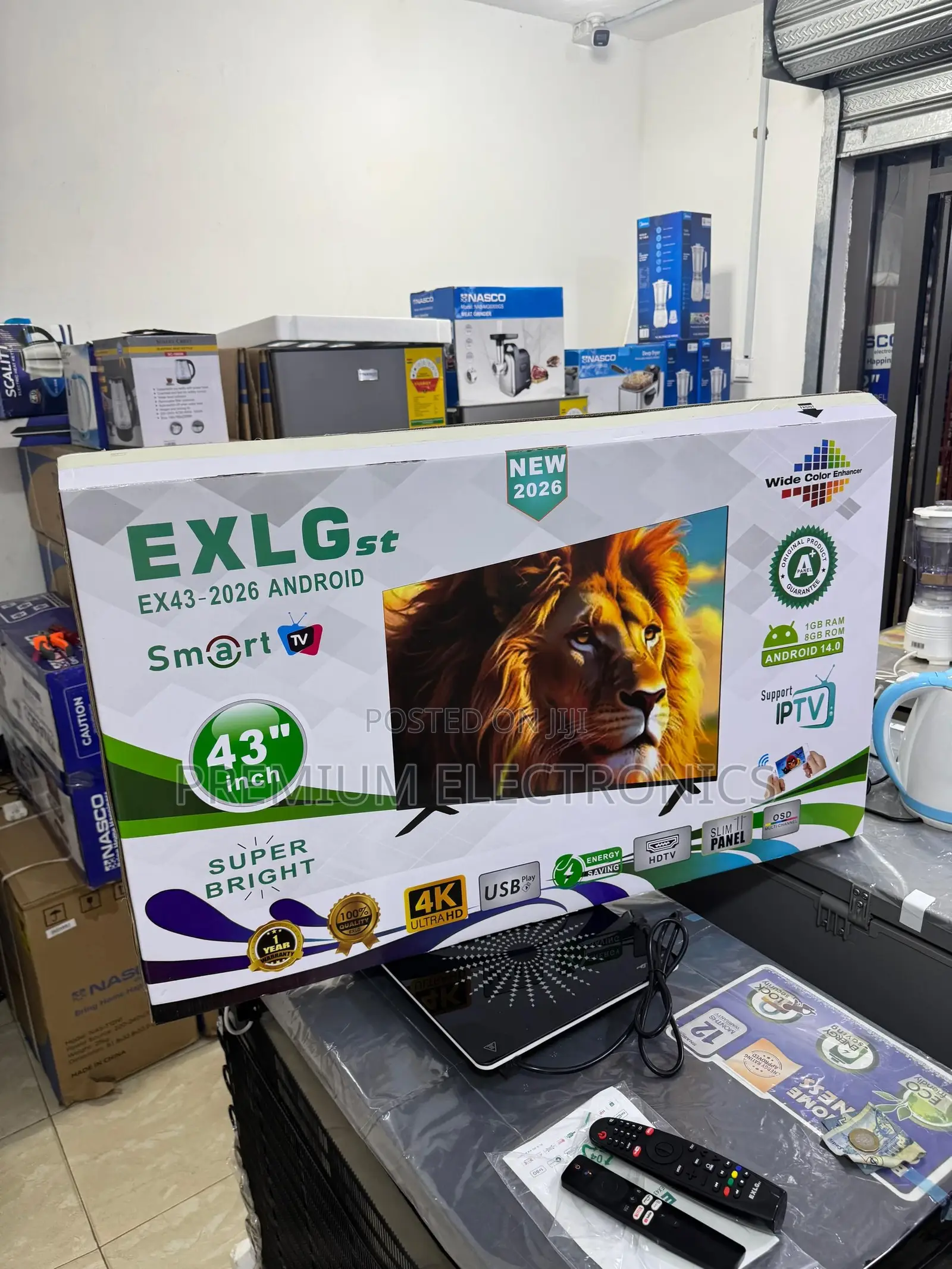 Exlg 43" High Picture Quality Smart Android Digital Satellite Tv