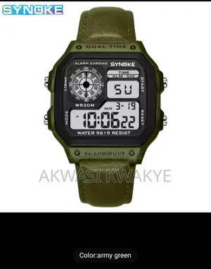 Synoke Watch Men Sports Multifunctional Waterproof Digital Watch
