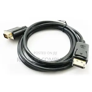 1.8m Displayport (Dp) Male To Vga Male Cable