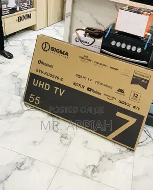 Get Unique Sigma 55 Uhd Smart Digital Satellite Led Tv(Black) 