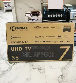 New Sigma 55 Uhd Smart Digital Satellite Led Television(Black) 