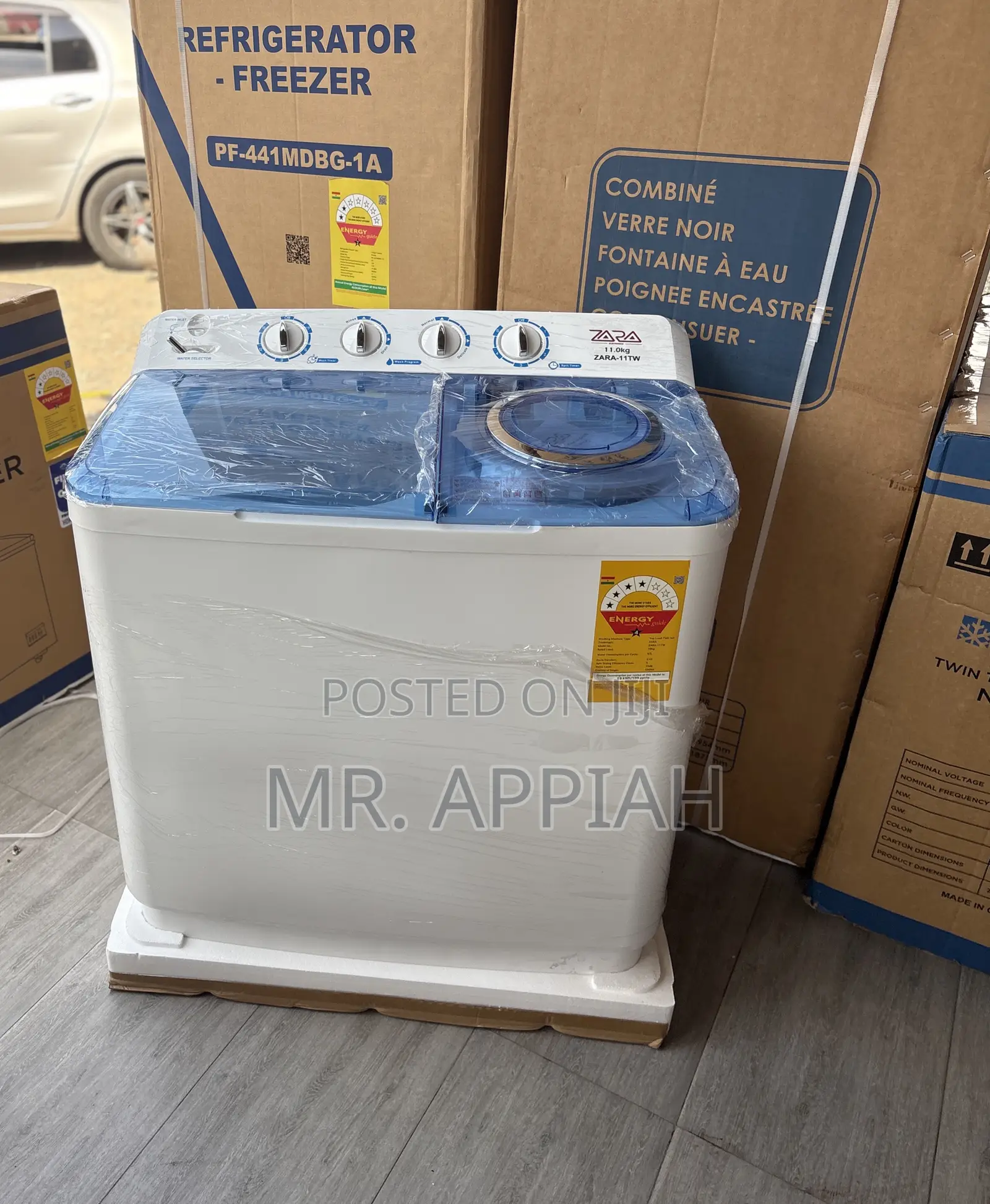 11kg Semi-Automatic Electric Zara Washing Machine(White) 