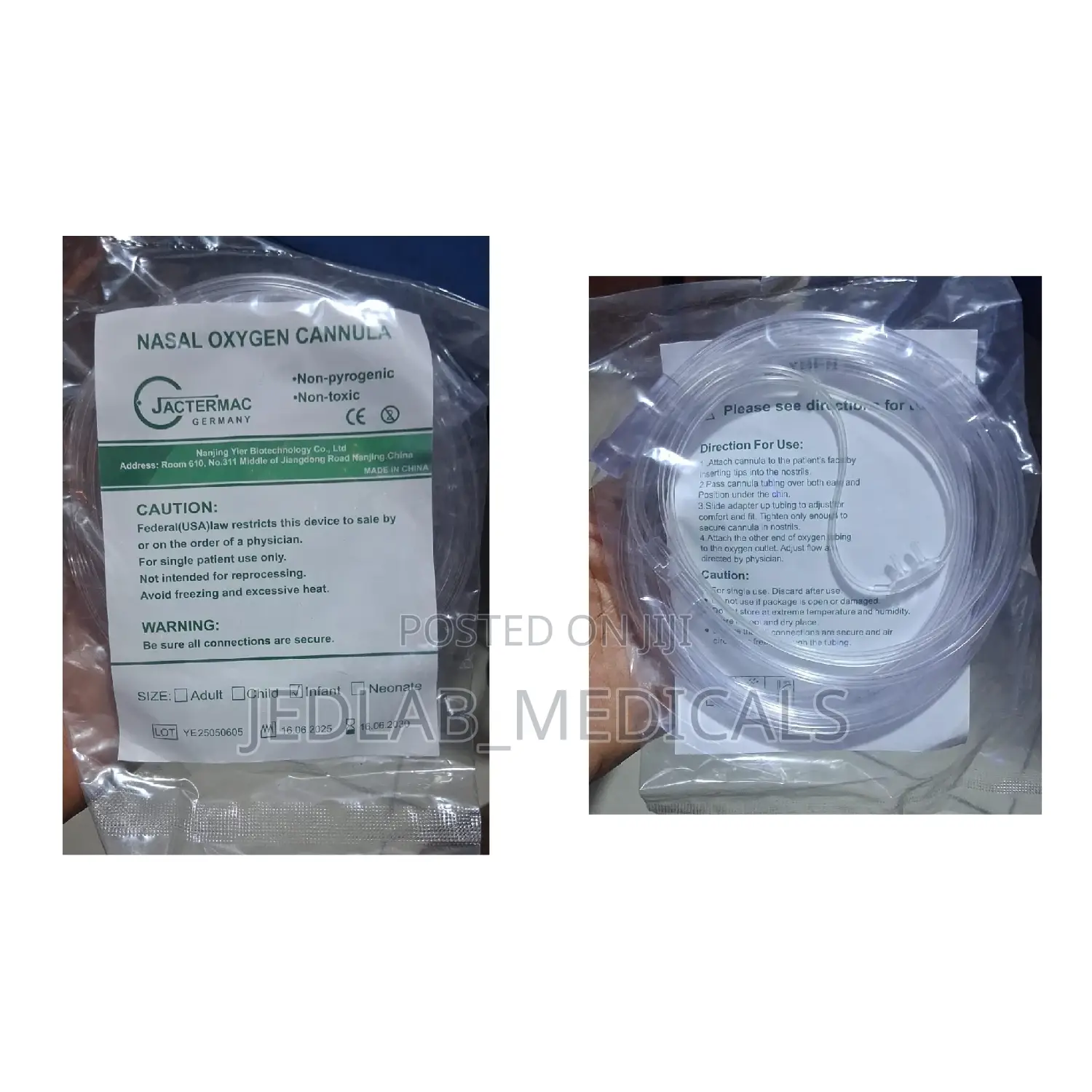 Nasal Prongs/ Oxygen Mask