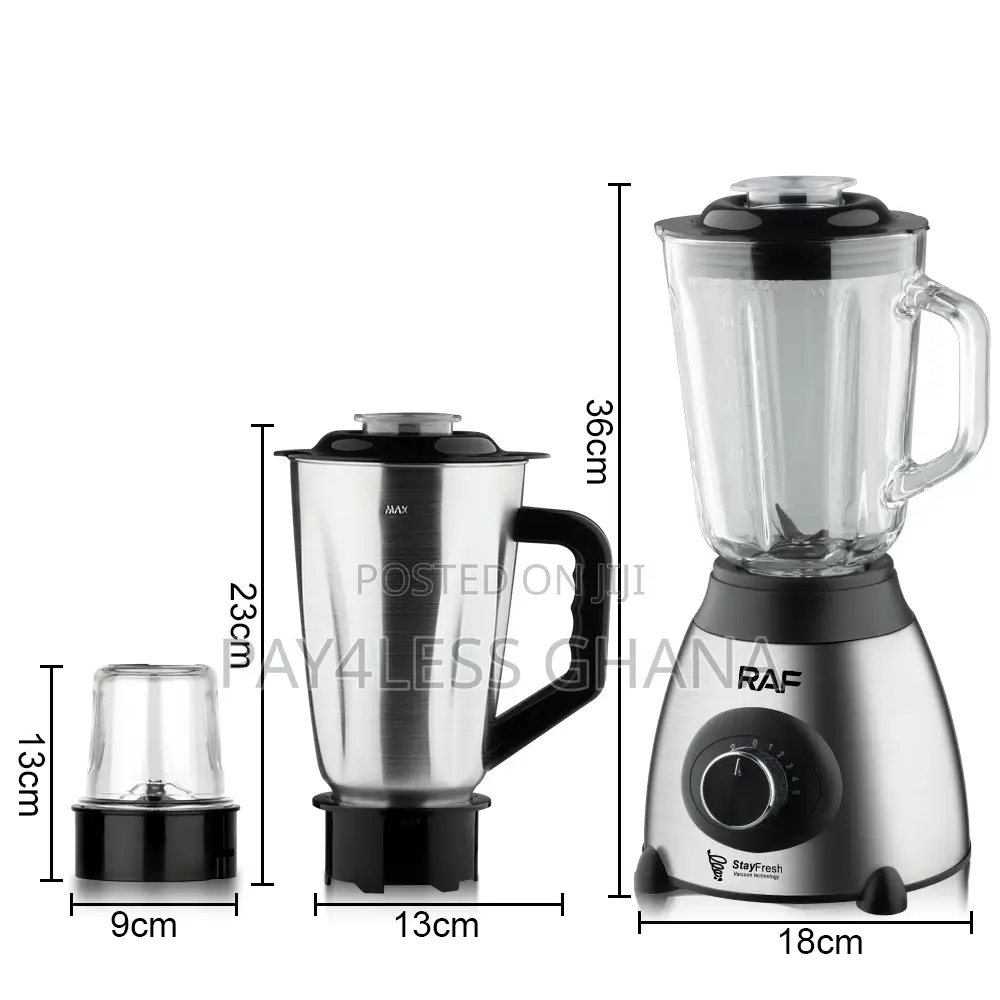 RAF 3-in-1 Blender With 6 Blades