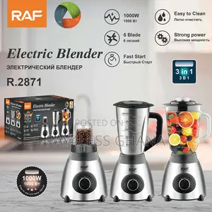 RAF 3-in-1 Blender With 6 Blades