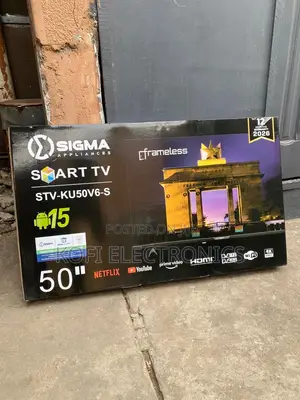 Sigma 50" Uhd Smart Android Tv Sig-ku50v6-s – Frameless (Black)