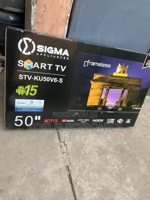 99% Screen-to-body Ratio Sigma 50" Uhd Smart Android Tv – Frameless