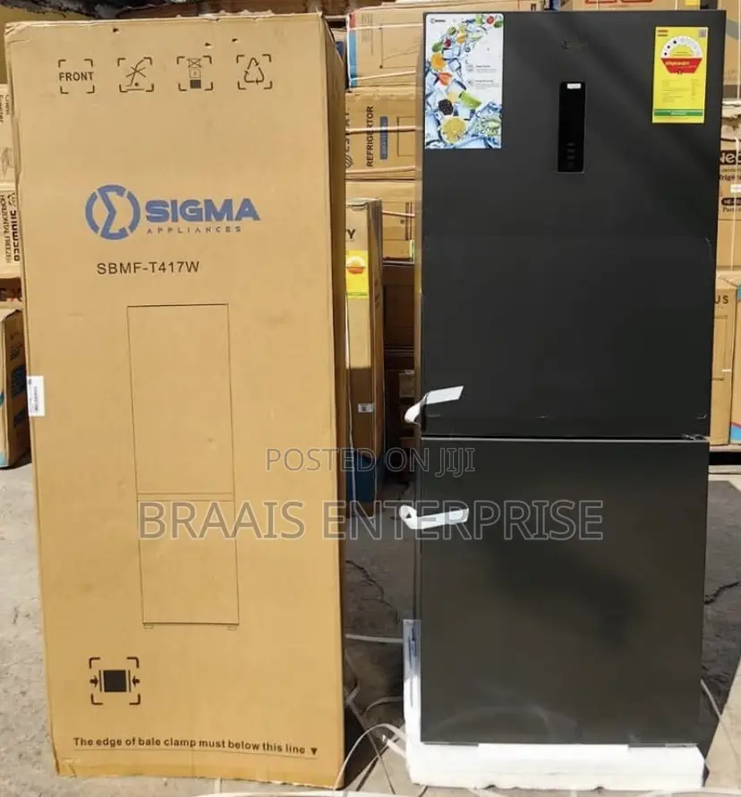 Sigma 417litres Double Door Bottom Freezer Fridge