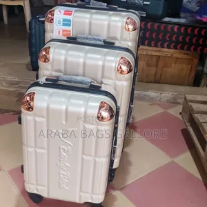 3sets Turkish Anti Crack Unbreakable Travelling Suitcases.