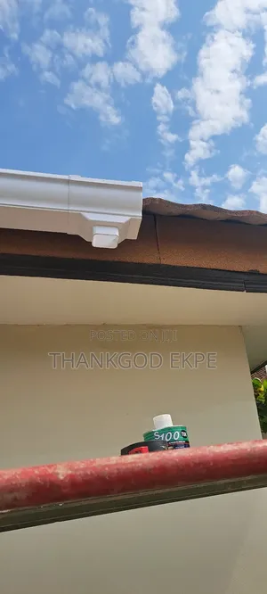 Black and White PVC Gutter Accessories