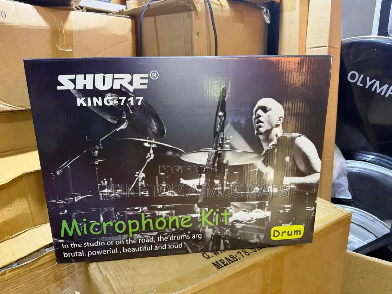 Shure King-717 7-piece Drum Microphone Kit.