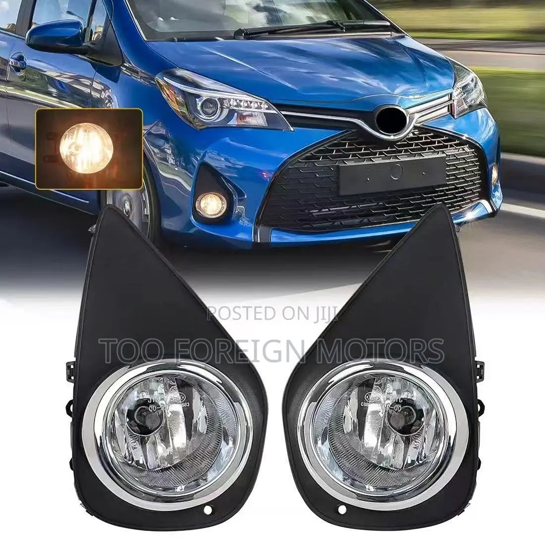 Vitz 2018 Fog Lamp Cover and Fog Lamp