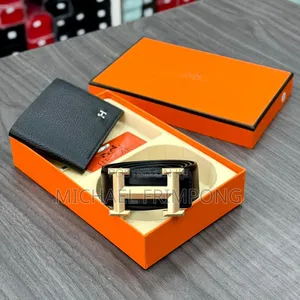Hermes Wallet And Belt Set For Men