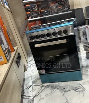Durable Grey Eldo 60x60 Cm 4 Gas Oven Grill Electric Cooker
