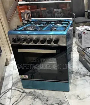 Adorable Grey 60cmx60cm Grill 4 Gas Oven Auto Ignition Cooker