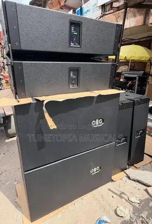 4pieces 12inches Gls Line Array With Double Bass & Amplifier Rack Set