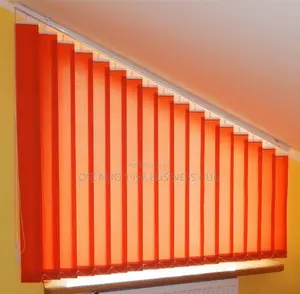 Orange Zest Modern Vertical Window Curtain Blinds