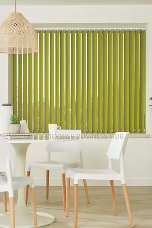 Cinnamon Swirl Vertical Modern Window Curtain Blinds 