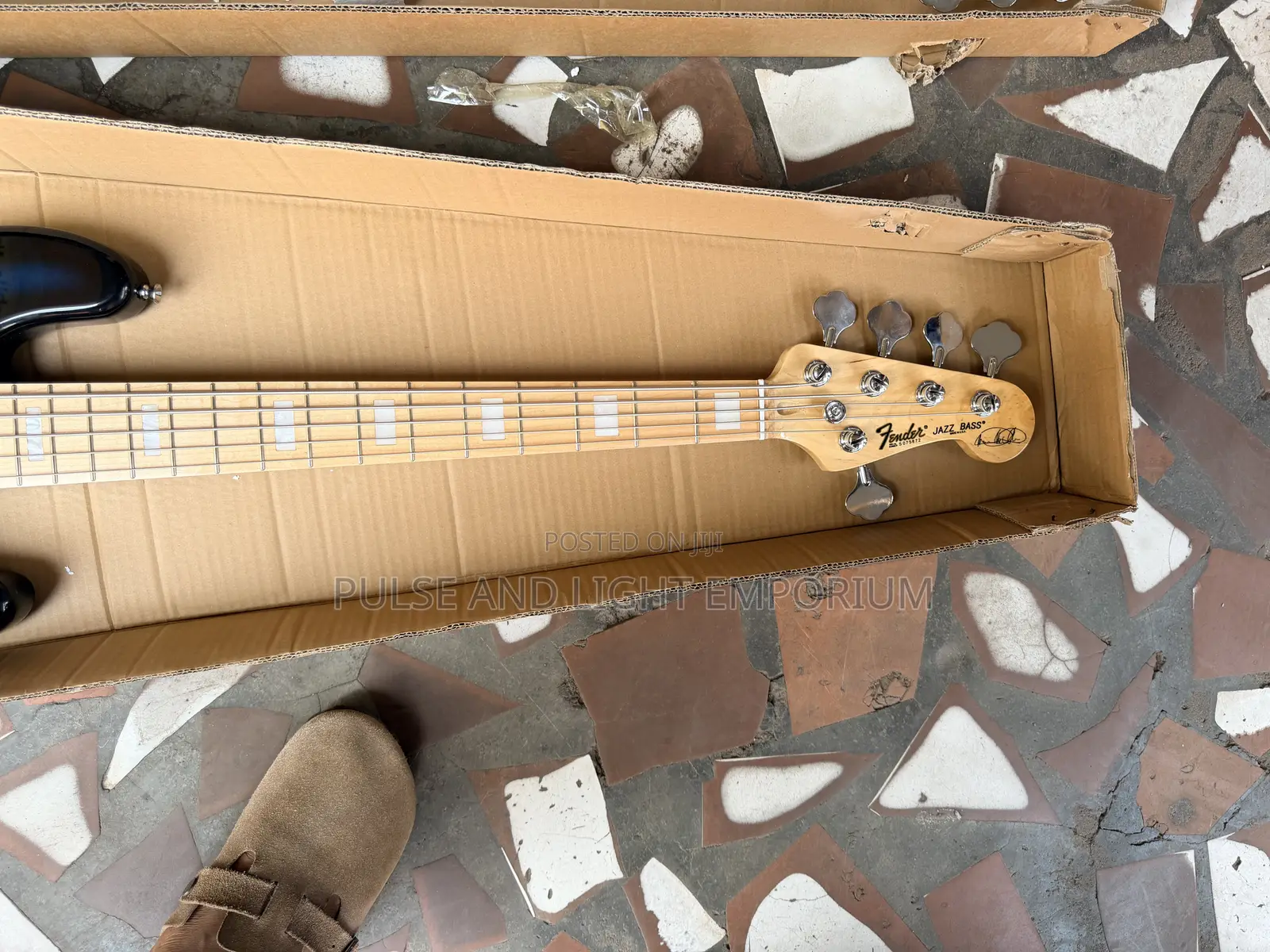 A 5-String Fender Jazz Bass Electric Guitar