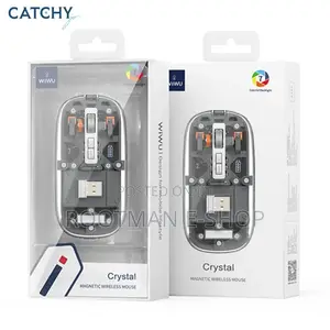 Wiwu Crystal Transparent 2.4 GHZ Bluetooth Wireless Mouse Multi Device