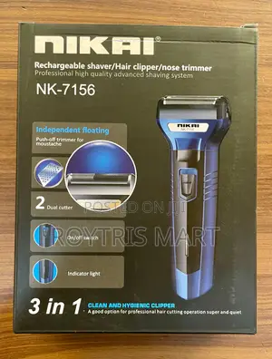 Nikai Nk-7156 3-in-1 Rechargeable Shaver