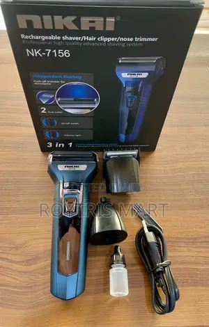 Nikai Nk-7156 3-in-1 Rechargeable Shaver