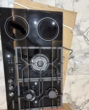 Get Affordable Kenwood 4 Gas + 2 Electric Hob(Black) 