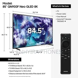 85” Samsung Qn900f Tv