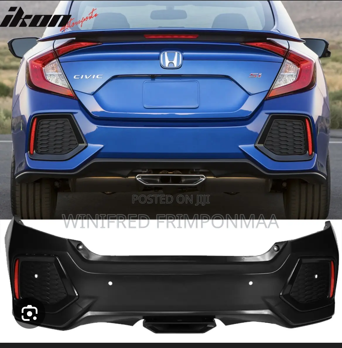 Civic 2016 Back Bumper