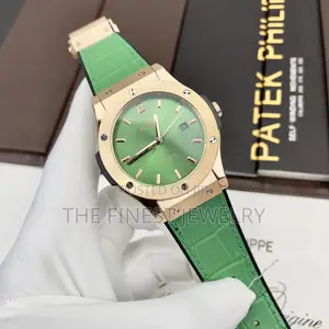 Hublot Classic Fusion With a Green Dial and Rose Gold Case
