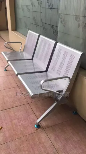 3 - Seater Stanless Steel Waiting Room Chair.