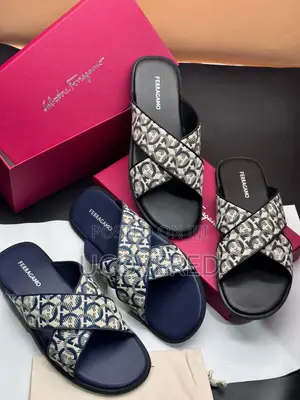 Ferragamo Salvatore Leather Slippers