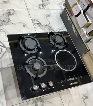 Affordable Lastest Black in-Built Kenwood 60cm 3 Gas 1 Electric Hob